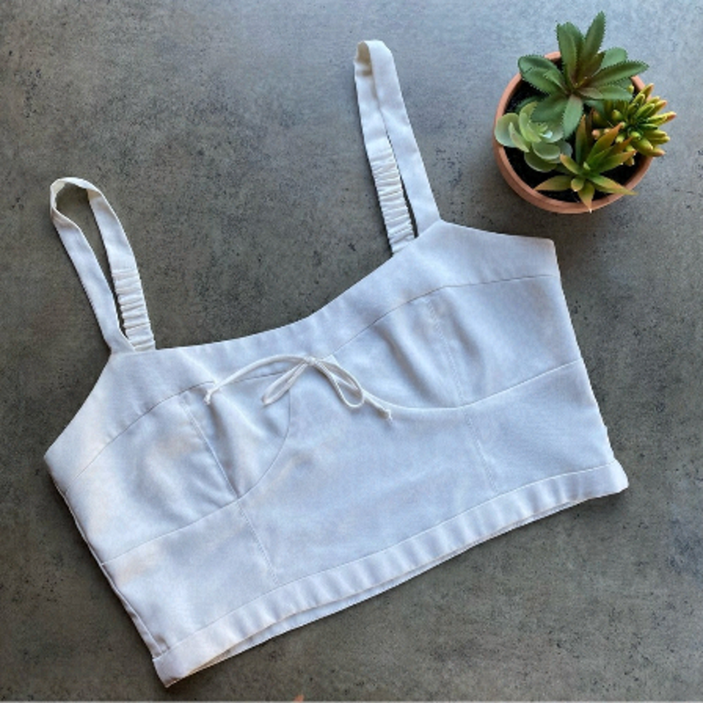 For Love and Lemons Cropped Bustier Corset Top